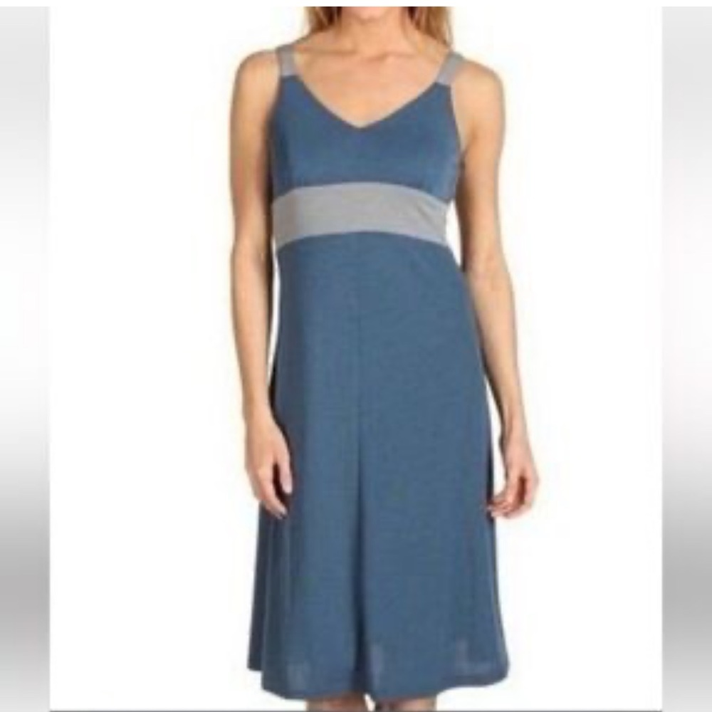 KUHL teal gray mini dress size medium
